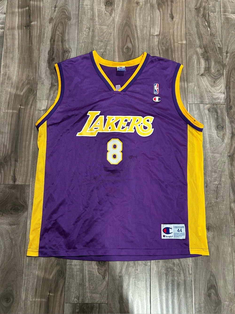 Vintage 90s Champion Kobe Bryant #8 Lakers Jersey Mens L 44